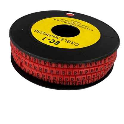 Grippes cable management spool with R Marker Red 2.6mm to 4.2mm 1000pcs for labeling cables