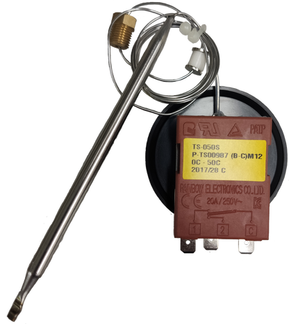 Rainbow 220V thermostat controller for water dispensers and filters with metal probe and attached wires