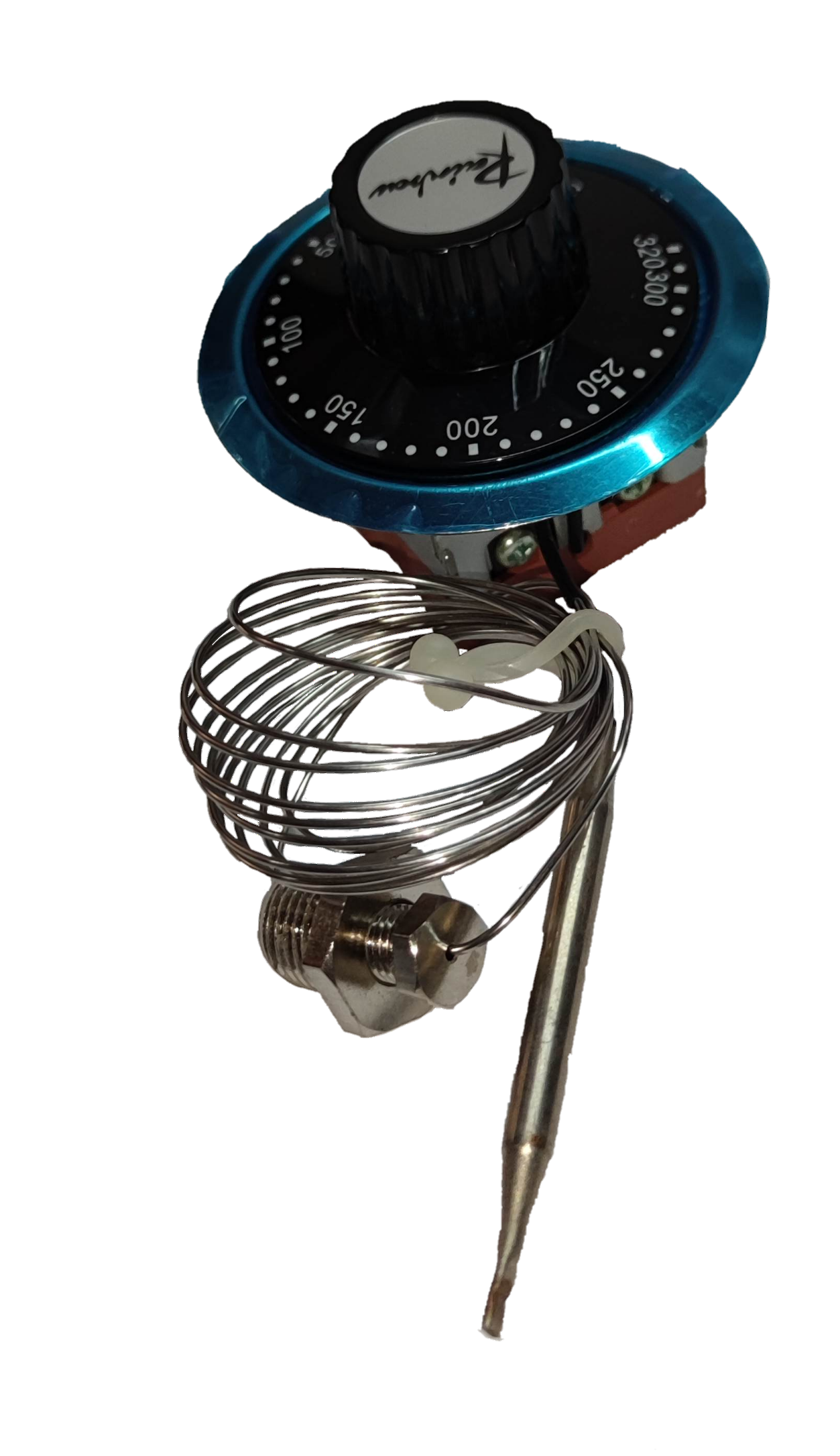 Grippes Rainbow thermostat 0 to 320 degrees for water dispenser temperature control with dial and coiled sensor