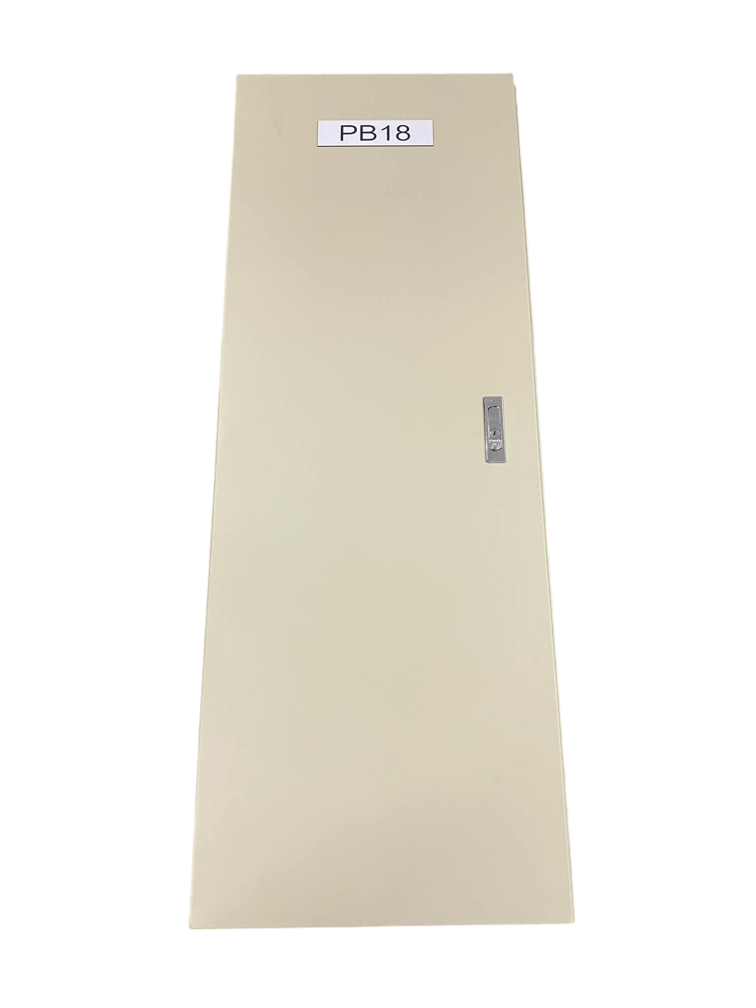 Chint beige metal distribution cabinet door labeled PB18 for 225A 2 pole MCCB panel board installation