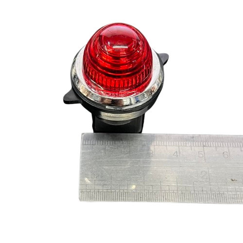 Auspicious red panel indicator light 220 volt with a clear lens for clear visibility in safety applications