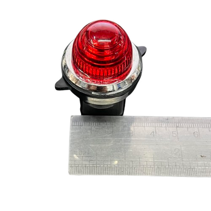 Auspicious red panel indicator light 220 volt with a clear lens for clear visibility in safety applications