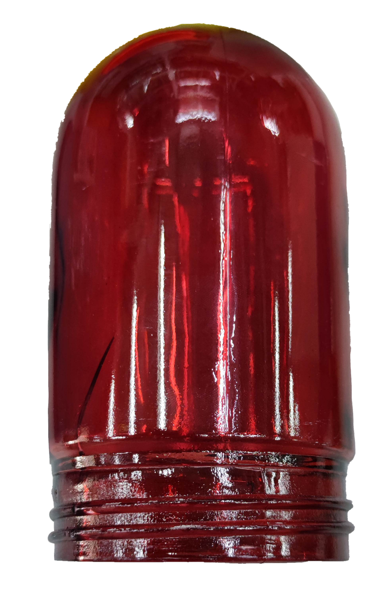 Biglite red vapor lamp glass cover with smooth glossy finish for lighting installations