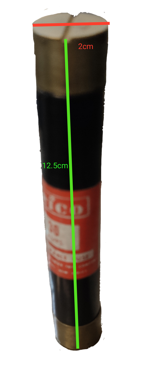 Cefco Renewable Fuse 30A Cartilage electrical fuse with dimensions 2cm by 12.5cm