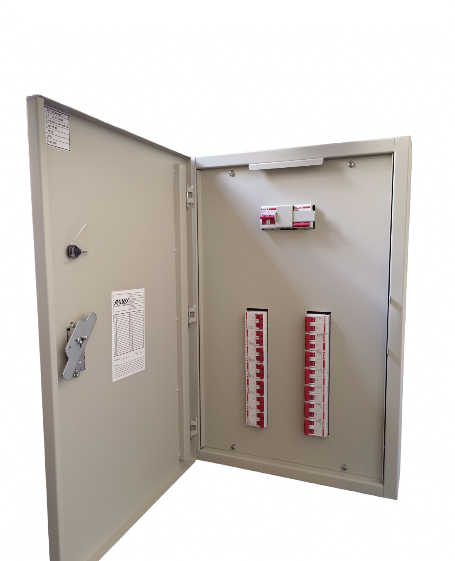 Electx Electrical Supply MTS Main 63A 2Pole with 14 Branches 2 Pole metal distribution board with breakers