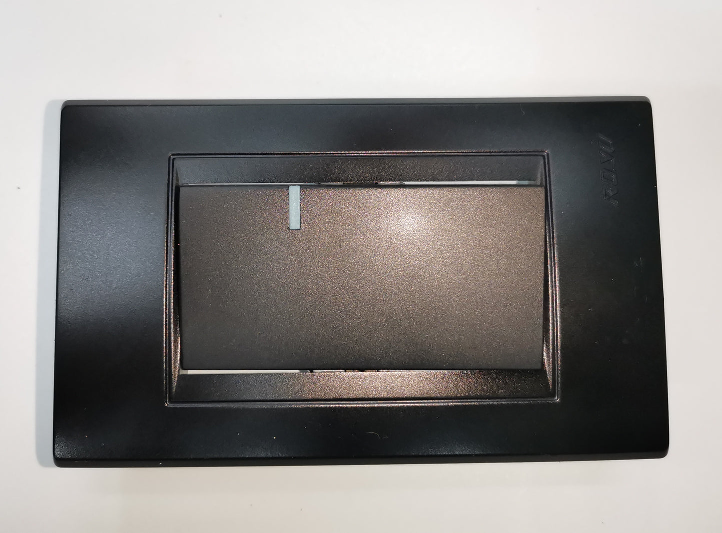 Royu Switch Flush 10A 250V Black power switch with sleek rectangular design