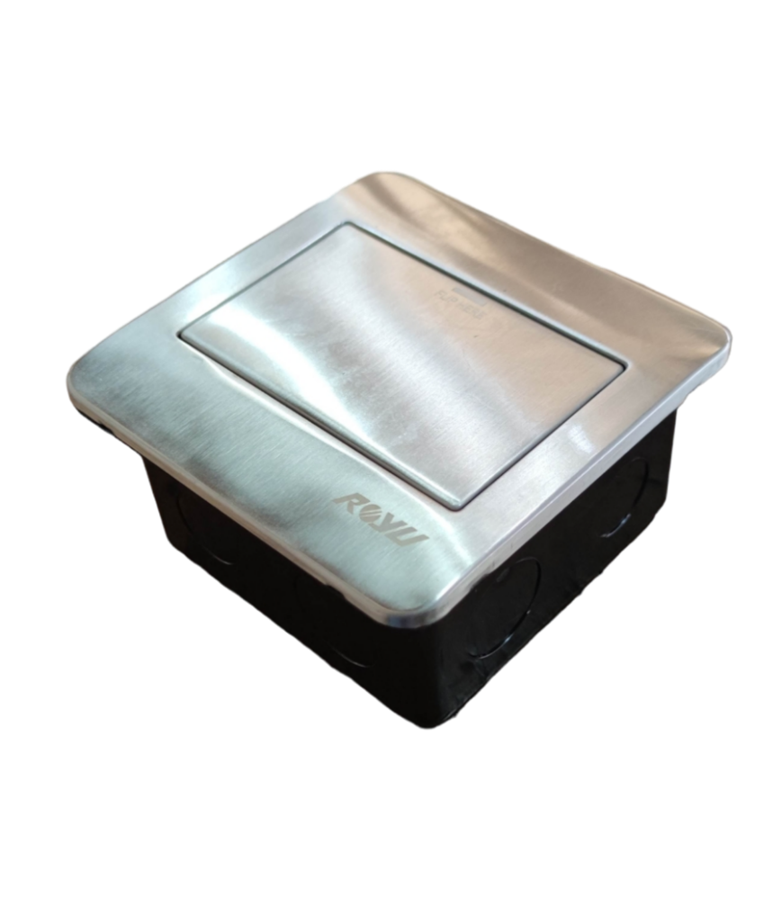 Royu stainless steel Floor Outlet Fixture For RWF50 with square design and protective cover
