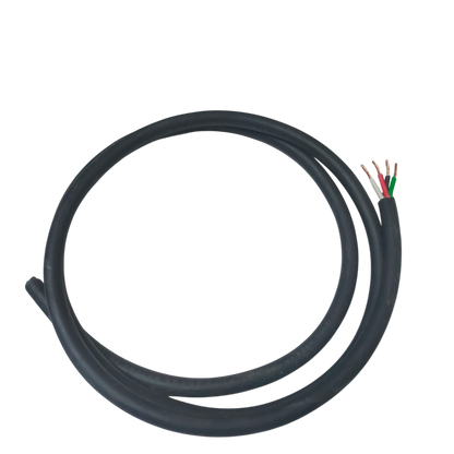 Phelps Dodge 1.25mm 4 core royal cord electrical wire with black insulation and exposed colored wires