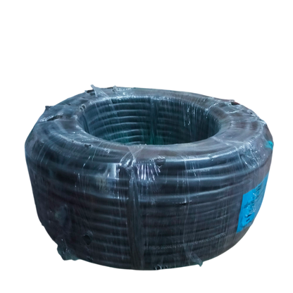 Phelps Dodge Royal Cord Cable AWG 12 2C in black, coiled and packaged for easy storage and installation