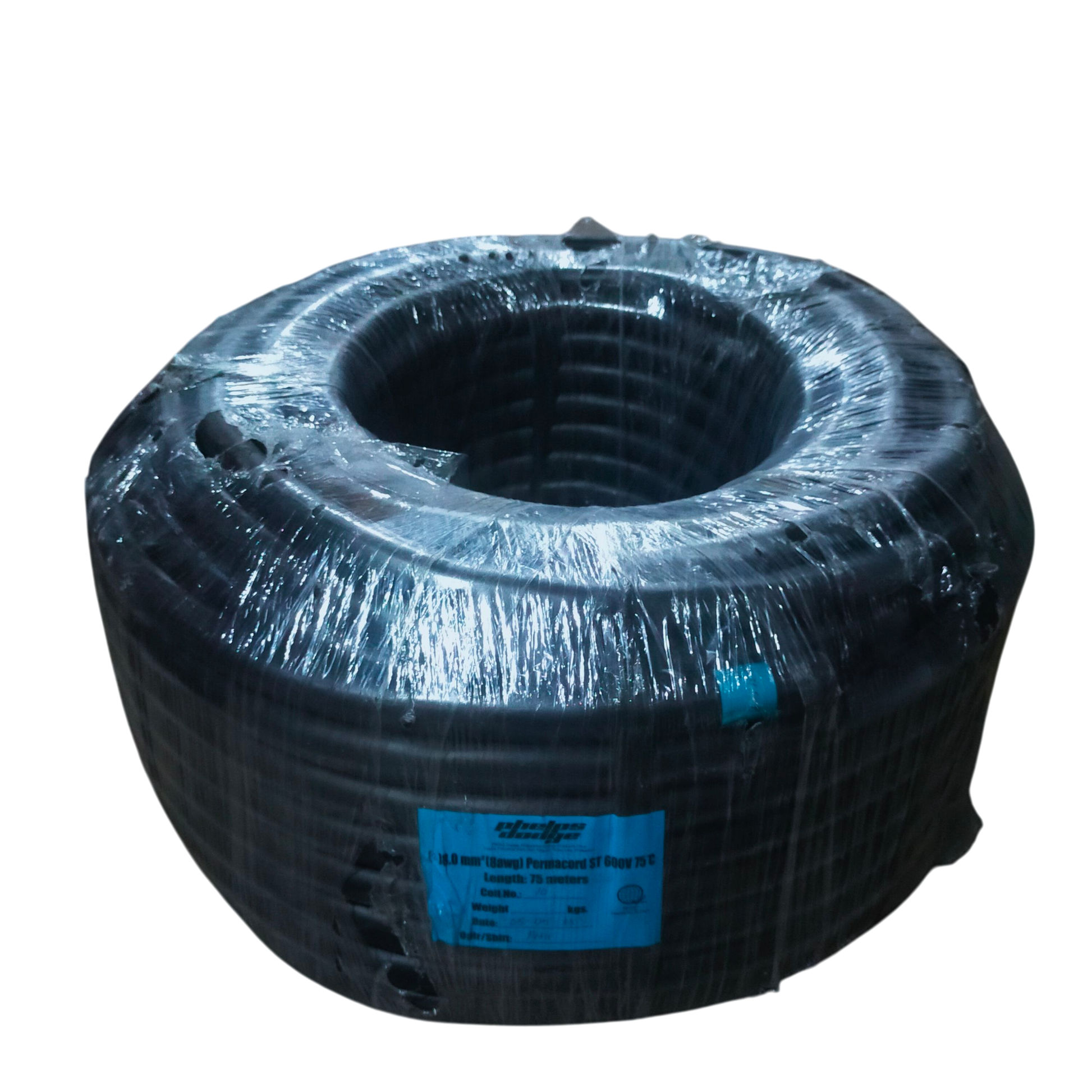 Phelps Dodge royal perma cord 8mm 2 core wire coil 