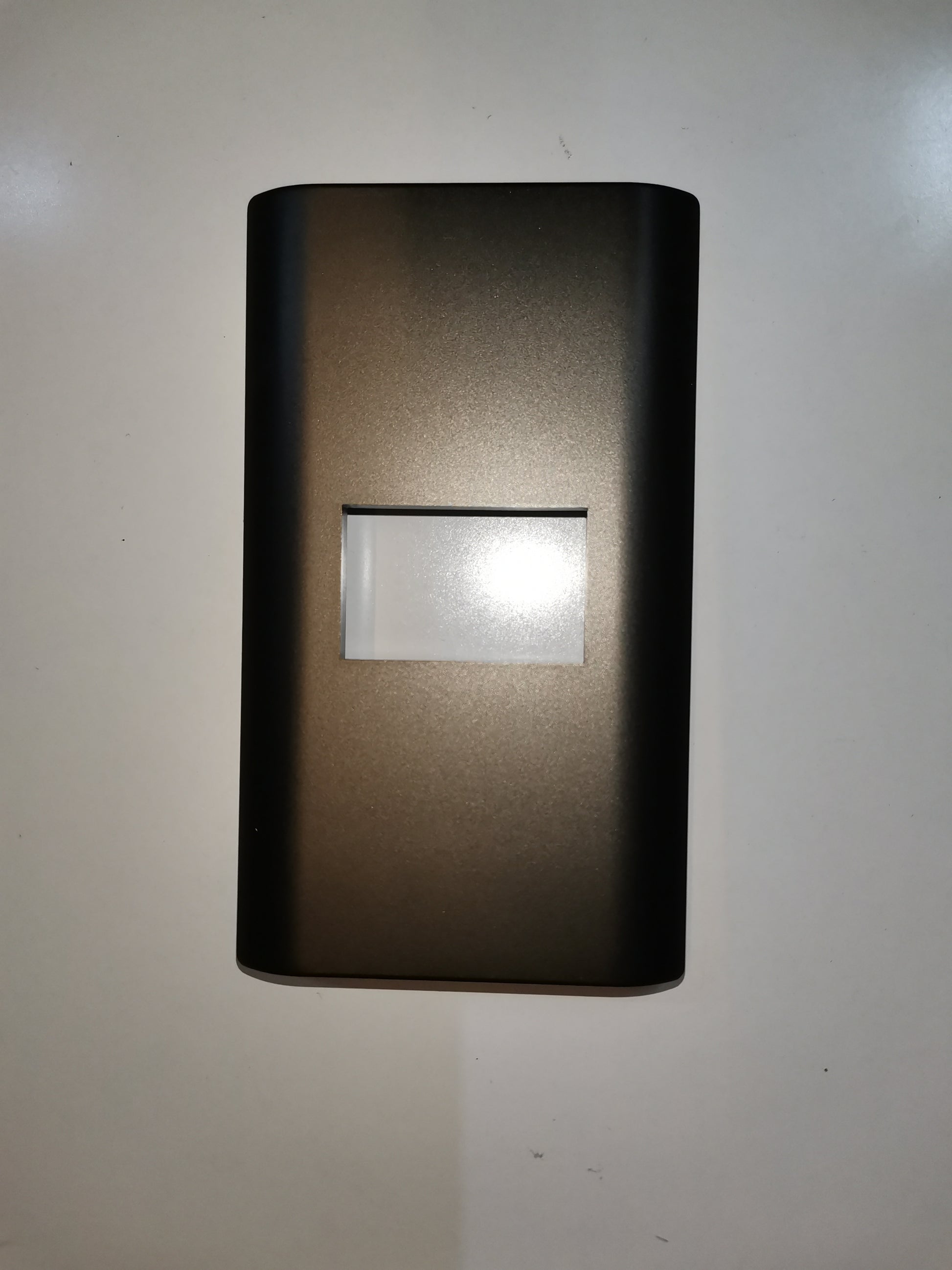 Royu 1 Gang Faceplate Dark Gray slim matte finish wall plate with rounded edges for switches