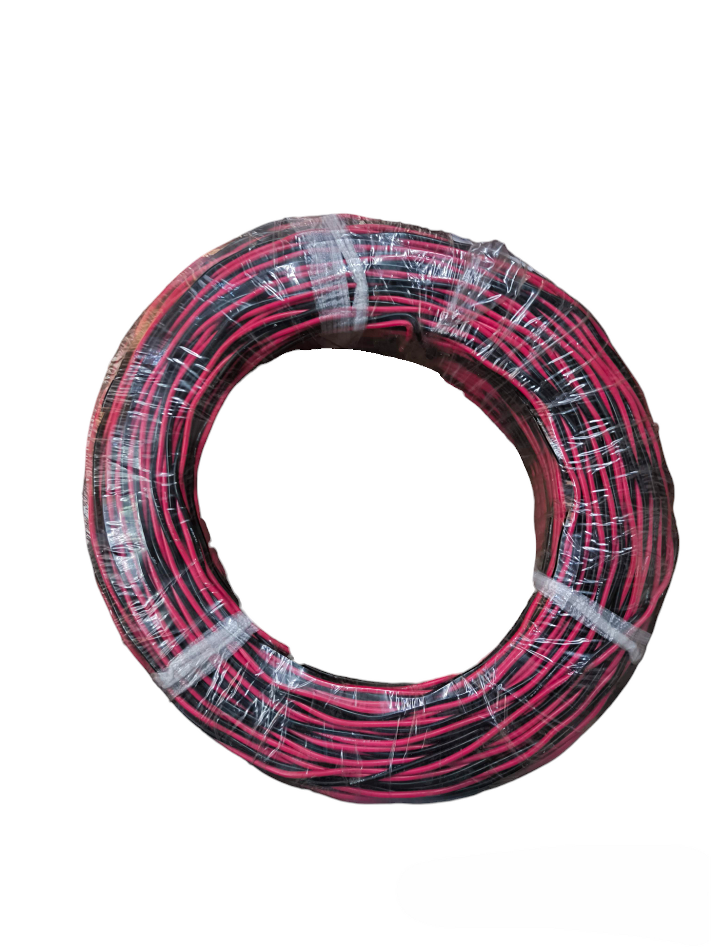 Royu AWG16 Twisted Wire Red and Black 1 Roll packaged in a coil for electrical wiring