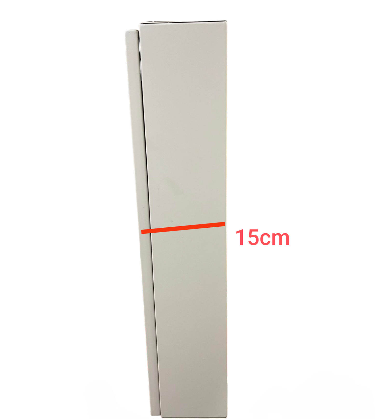 Schneider and Royu Panel Board 250A 3 Pole MCCB Main electrical panel showing side view with 15cm width