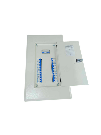 Chint Royu 14 branch panel board for sale with open door showing circuit breakers and labeling