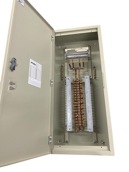 Royu 18 Branches Panel Board Only For Miniature electrical circuitry with open beige metal enclosure