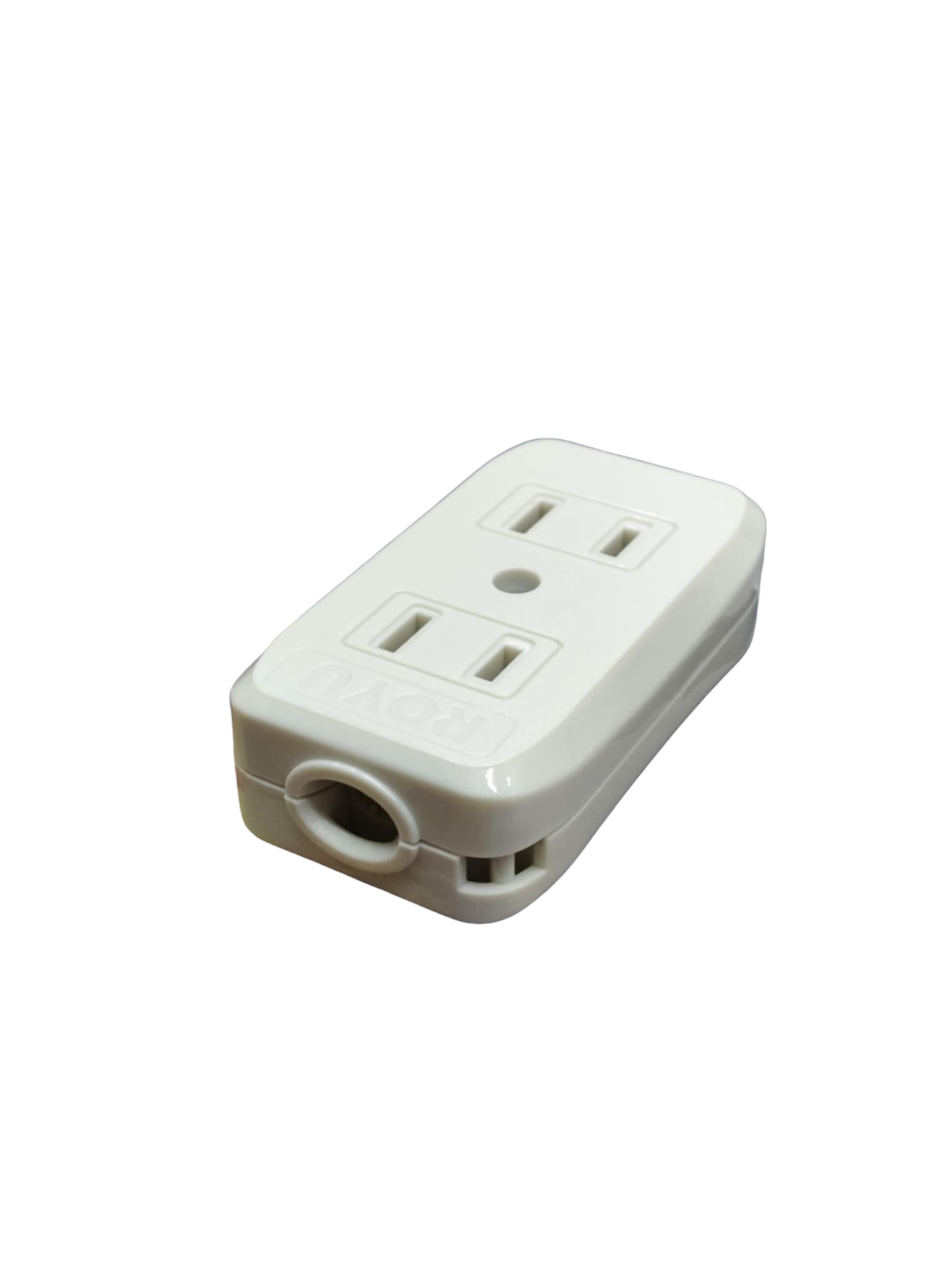 Royu 2 gang outlet 10A 250V in white color, designed for safe and efficient power distribution