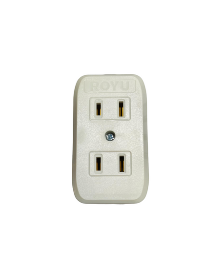 Royu 2 gang outlet 10A 250V with two sockets for safe electrical connections in homes