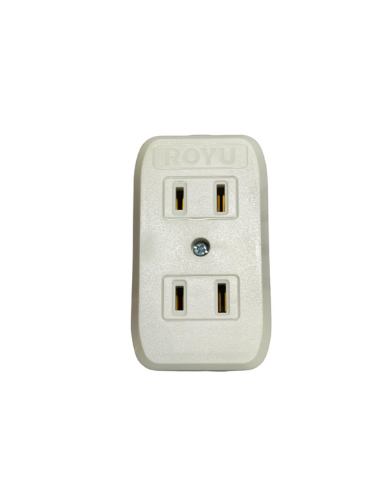 Royu 2 gang outlet 10A 250V with two sockets for safe electrical connections in homes