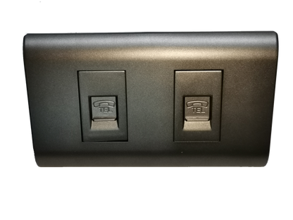Royu 2 gang telephone outlet with two ports for easy telephone connections