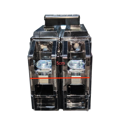 Royu 20A circuit breaker 2 pole RCBB20-60 with compact design and clear terminal connections