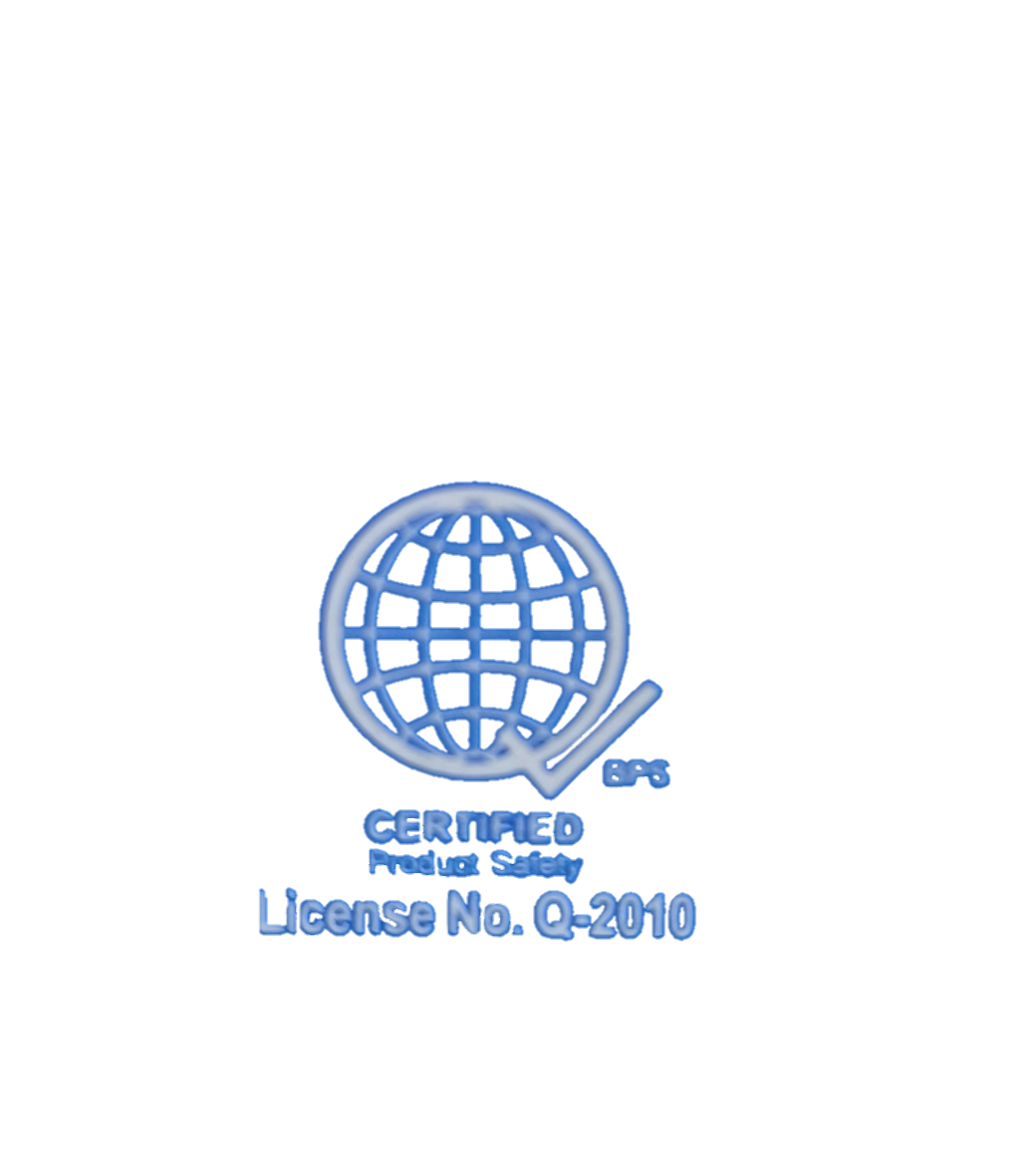 Royu 3 gang switch wall plate showing product safety certification with license number