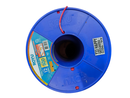 Royu 3.5mm Stranded Wire AWG 12/7 Pre Cut THHN/THWN (100 Meters) Red