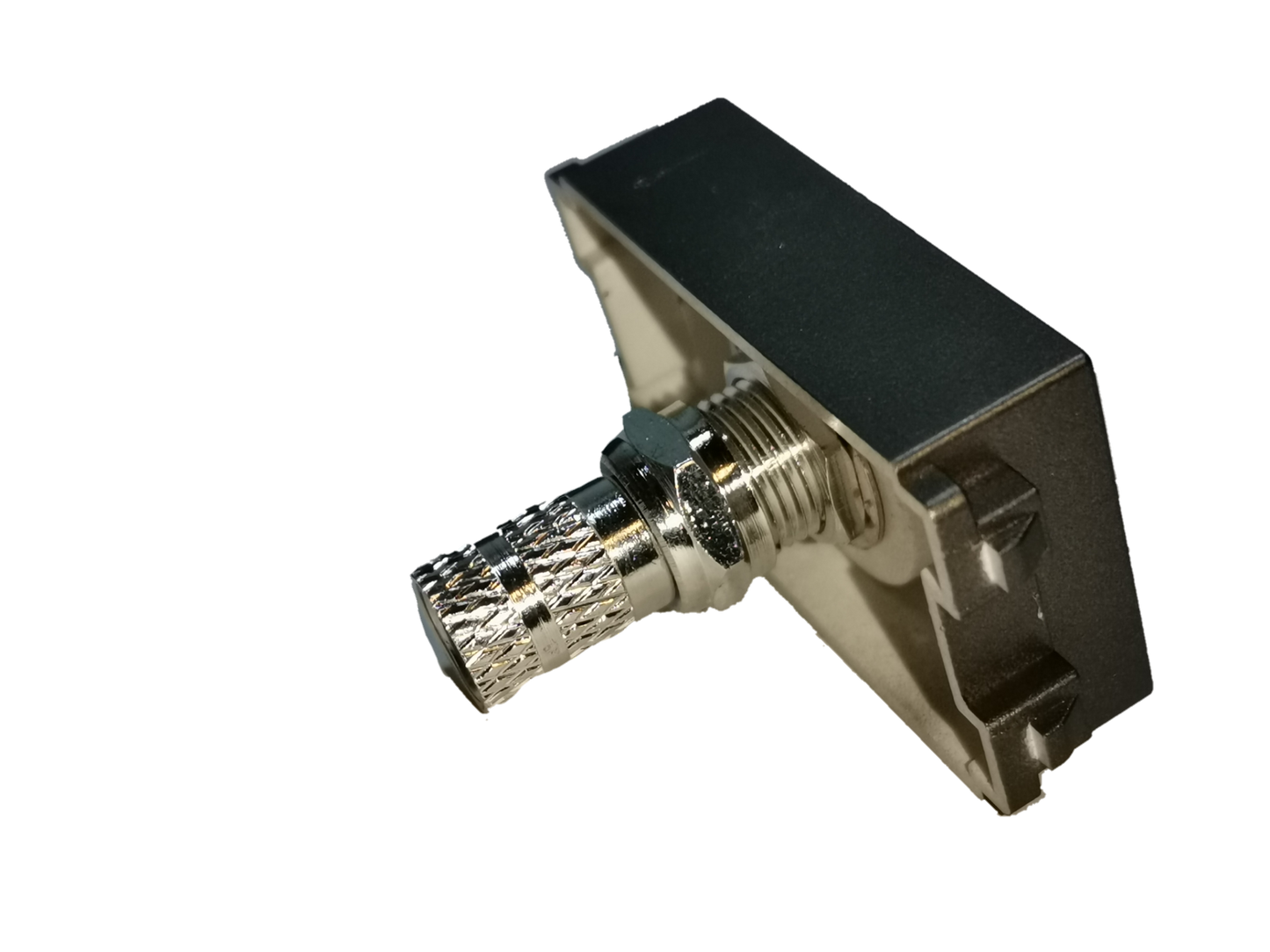 Electx Electrical Supply Cable TV Outlet Dark Gray Royu with metal connector for TV wiring