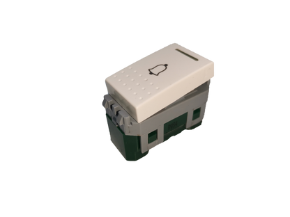 Royu Doorbell Switch RWS4 white button with bell icon for power points and switches