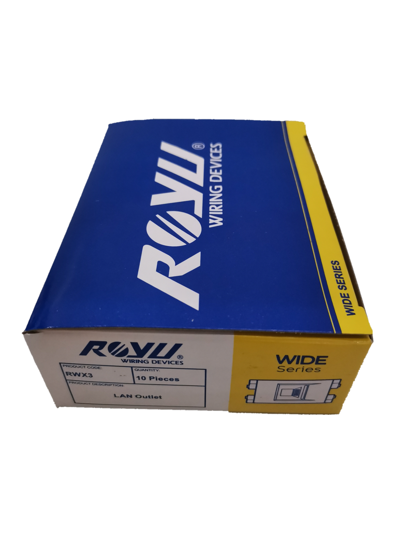 Royu Internet Outlet Data Outlet RWX3 wiring device box with 10 pieces LAN outlets