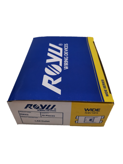 Royu Internet Outlet Data Outlet RWX3 wiring device box with 10 pieces LAN outlets