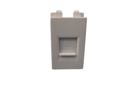 White Royu LAN Outlet RWX3 wall plate for network cable connections