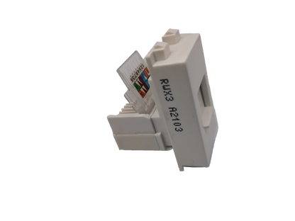 Royu LAN Outlet RWX3 white network keystone jack for Ethernet cable connections