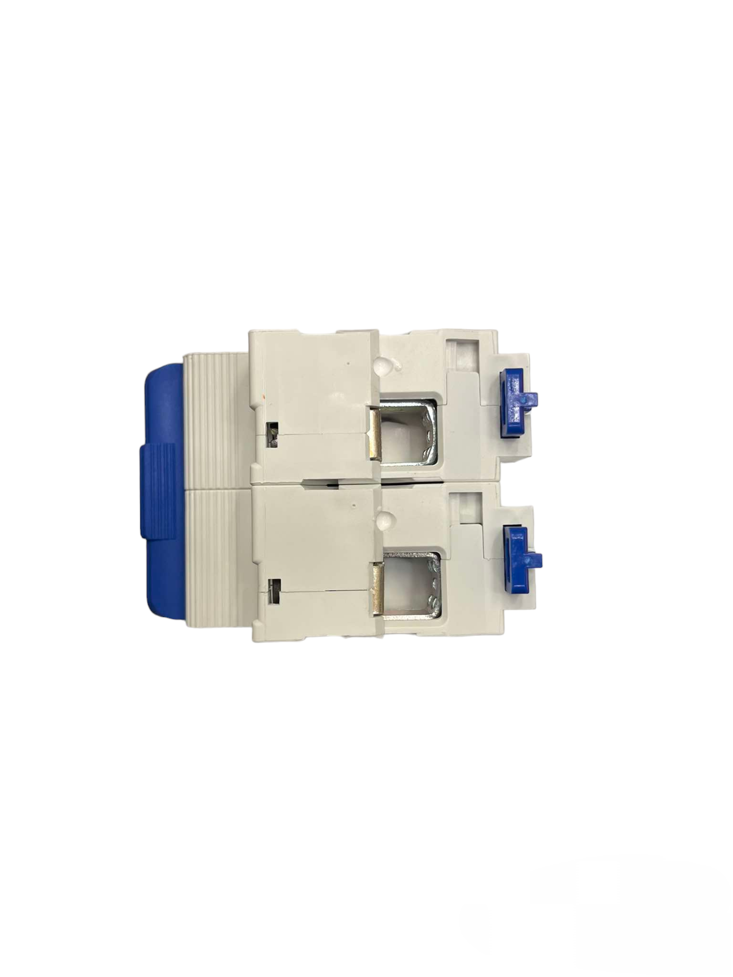 Royu miniature circuit breaker 220V with dual switches and blue locking mechanisms for electrical safety
