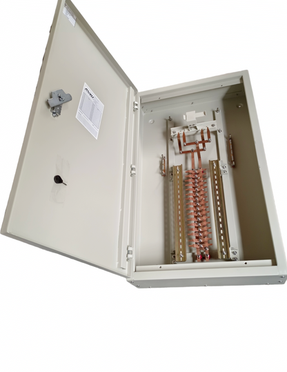 Royu MTS Main Miniature with Interlock 16 Branches electrical circuit panel with open metal enclosure
