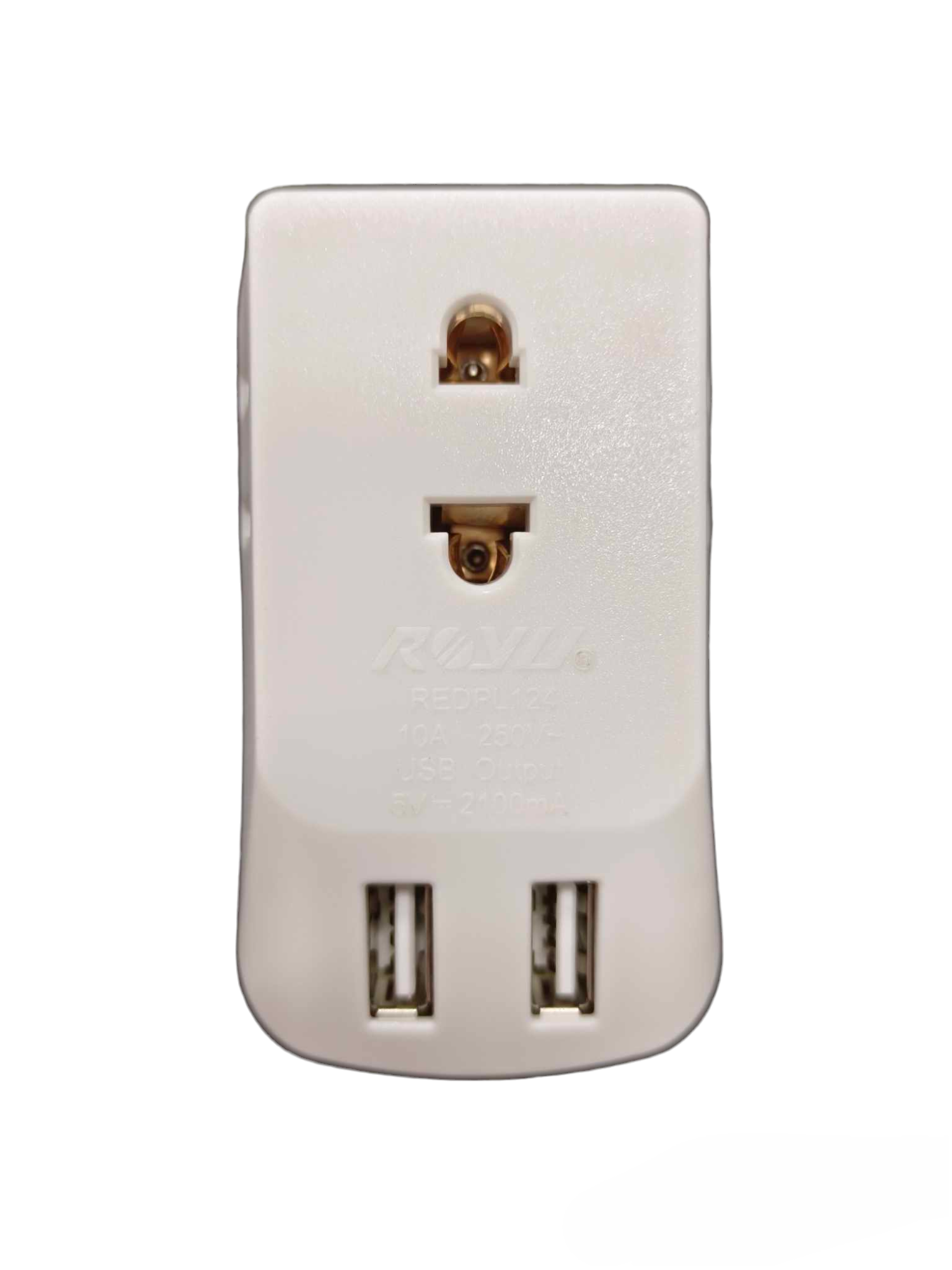 Royu Octopus Adapter with 2 USB Port white travel adapter and charger for multiple devices