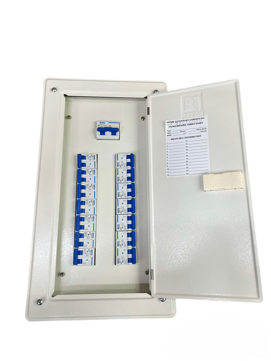 Royu Himel Koten Panel Board 125A 2Pole Main Miniature electrical circuit breaker panel with open door