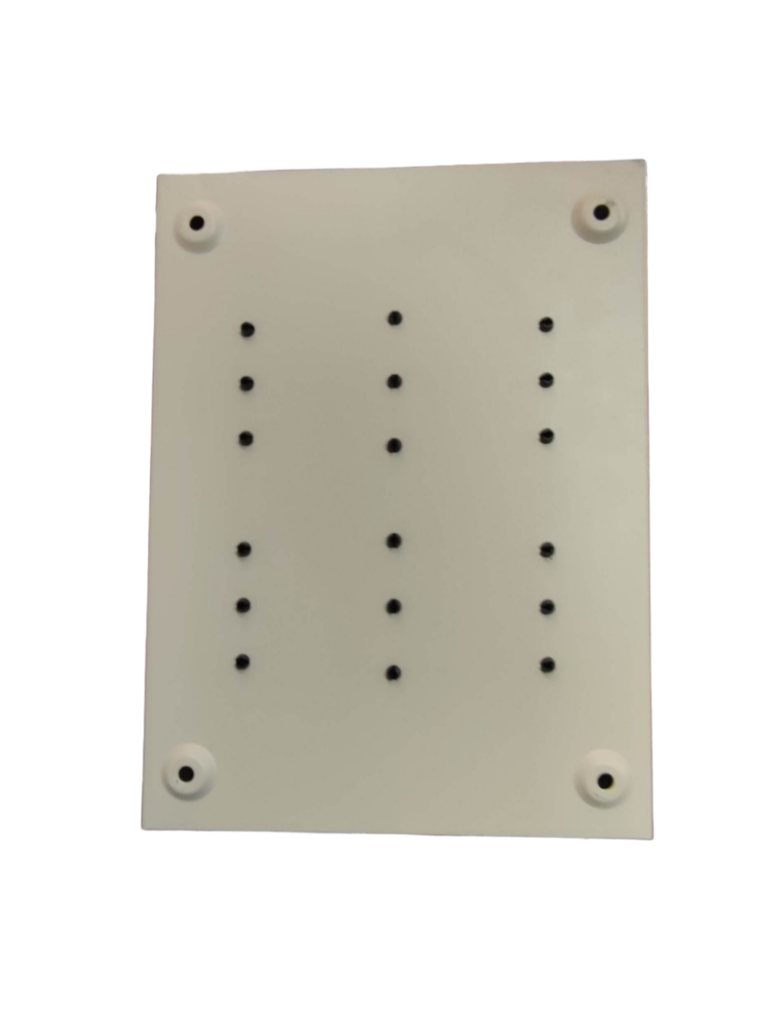 Royu Panel Board 4x4 8 Holes for 2 Pole Plug in white electrical circuitry part