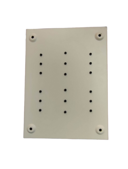 Royu Panel Board 4x4 8 Holes for 2 Pole Plug in white electrical circuitry part