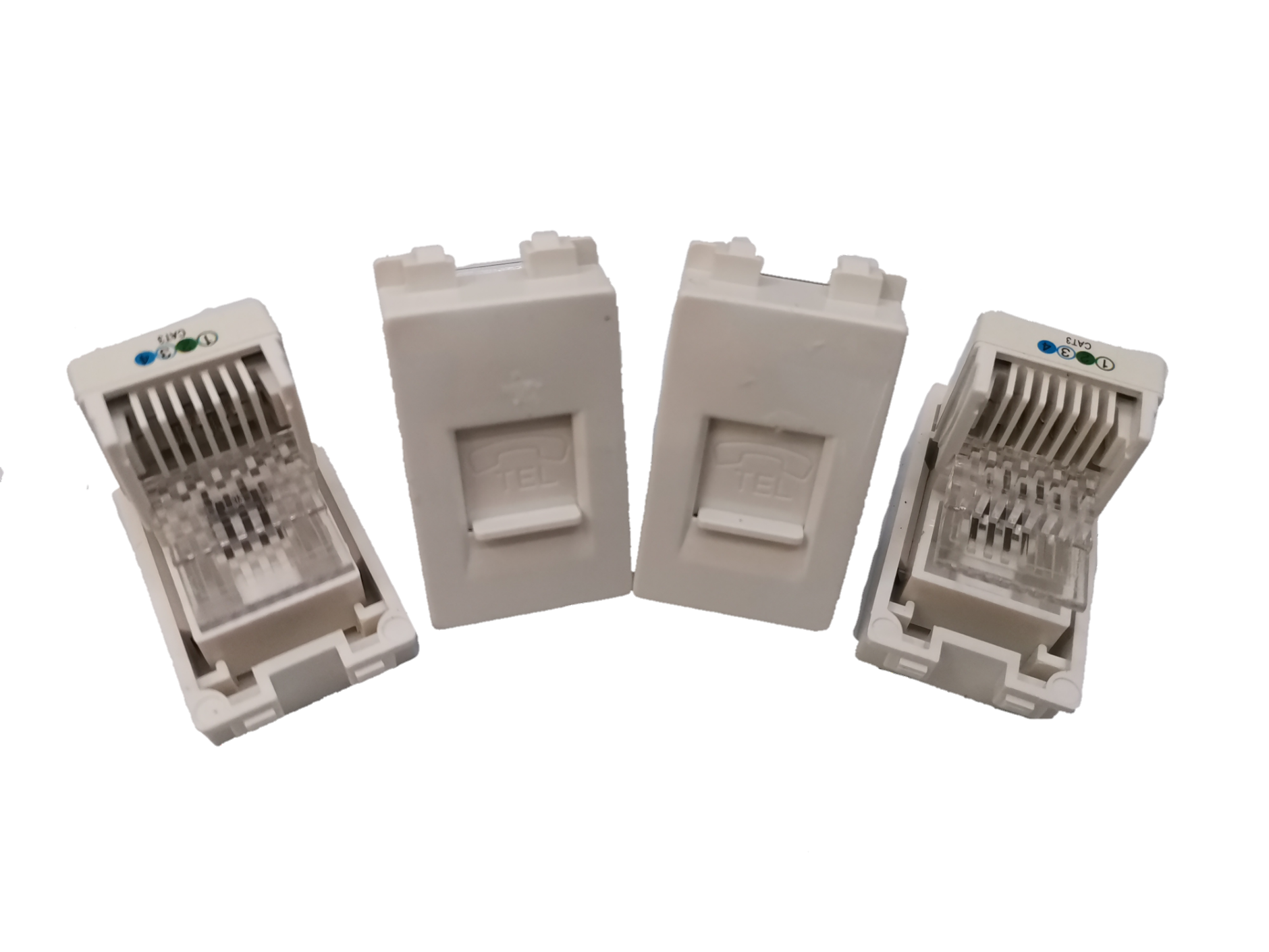 Royu Telephone Modular Jack RWX1 white telephone jack connectors for wiring and adapters