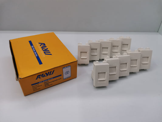 Royu Telephone Modular Jack RWX1 white telephone sockets with yellow Royu branded box