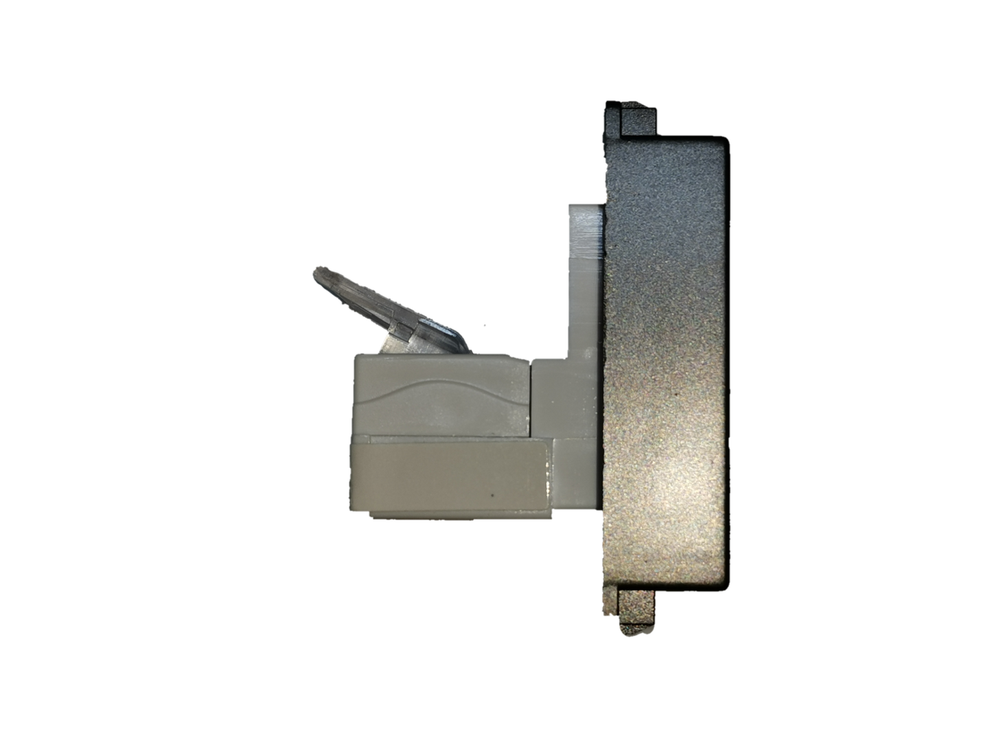 Royu Telephone Outlet Dark Gray wall adapter with protective cover for telephone connections