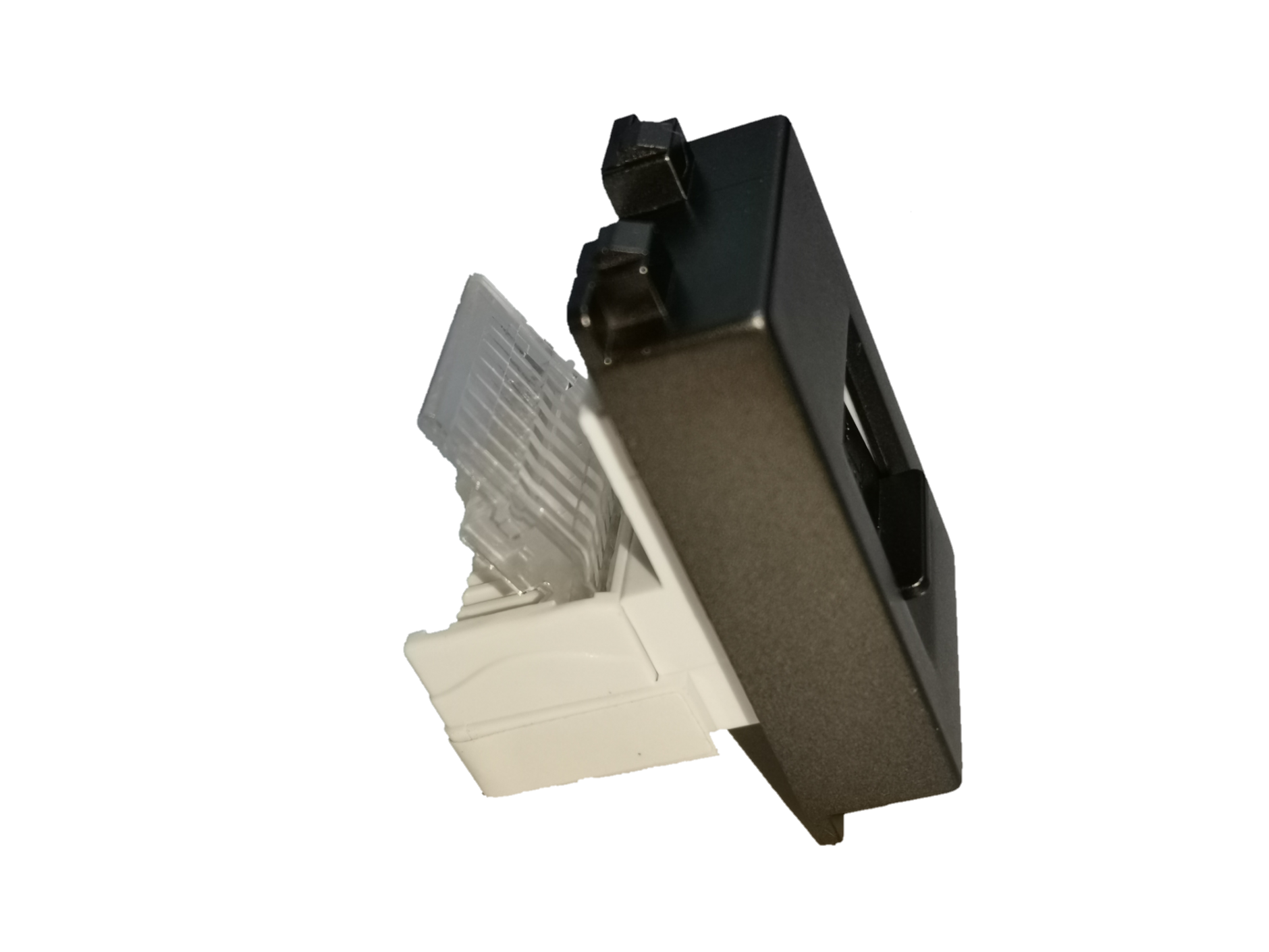 Royu Telephone Outlet Dark Gray wall mount jack for telephone wires and adapters