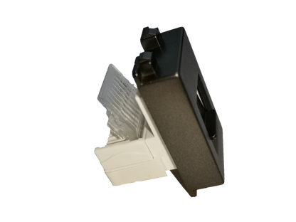 Royu Telephone Outlet Dark Gray wall mount jack for telephone wires and adapters