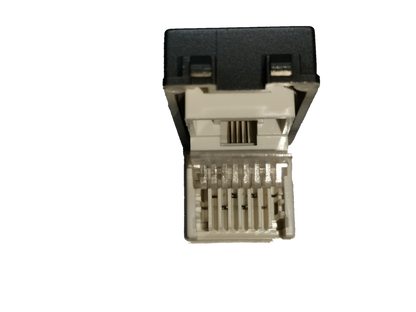 Royu Telephone Outlet Dark Gray with open RJ11 connector for telephone wiring and connections