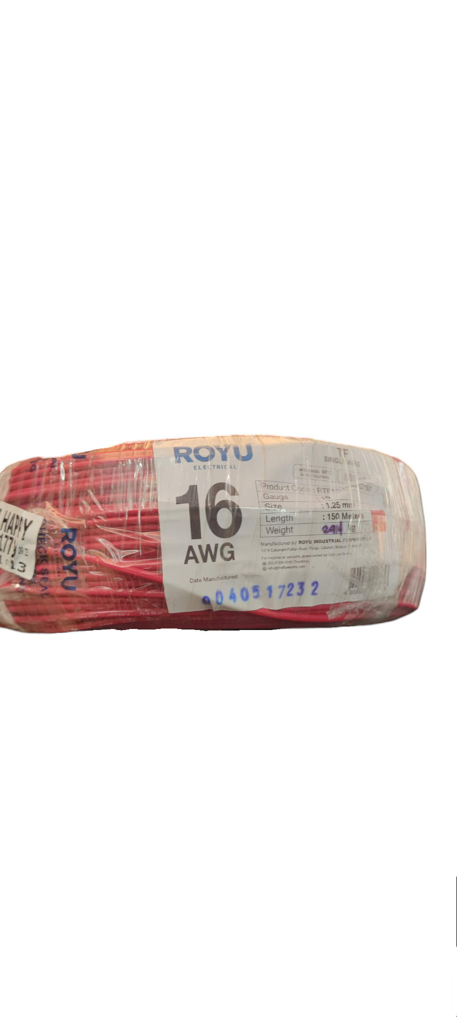 Royu TF Wire 16 1.25mm 1 Roll red insulated electrical wire coil 16 AWG gauge