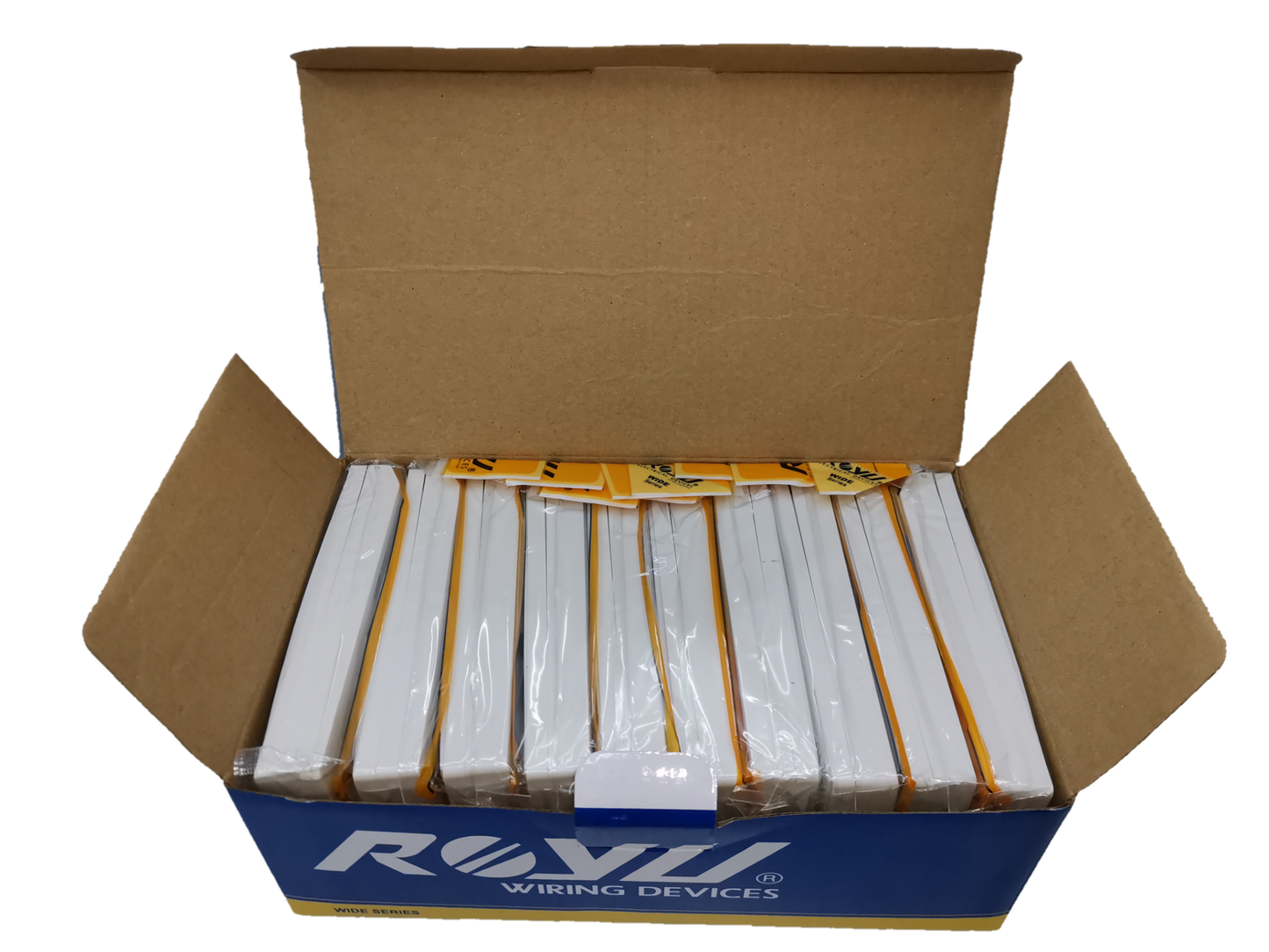 Box of Royu Weatherproof Plate Cover packaging for power points switches and plugs