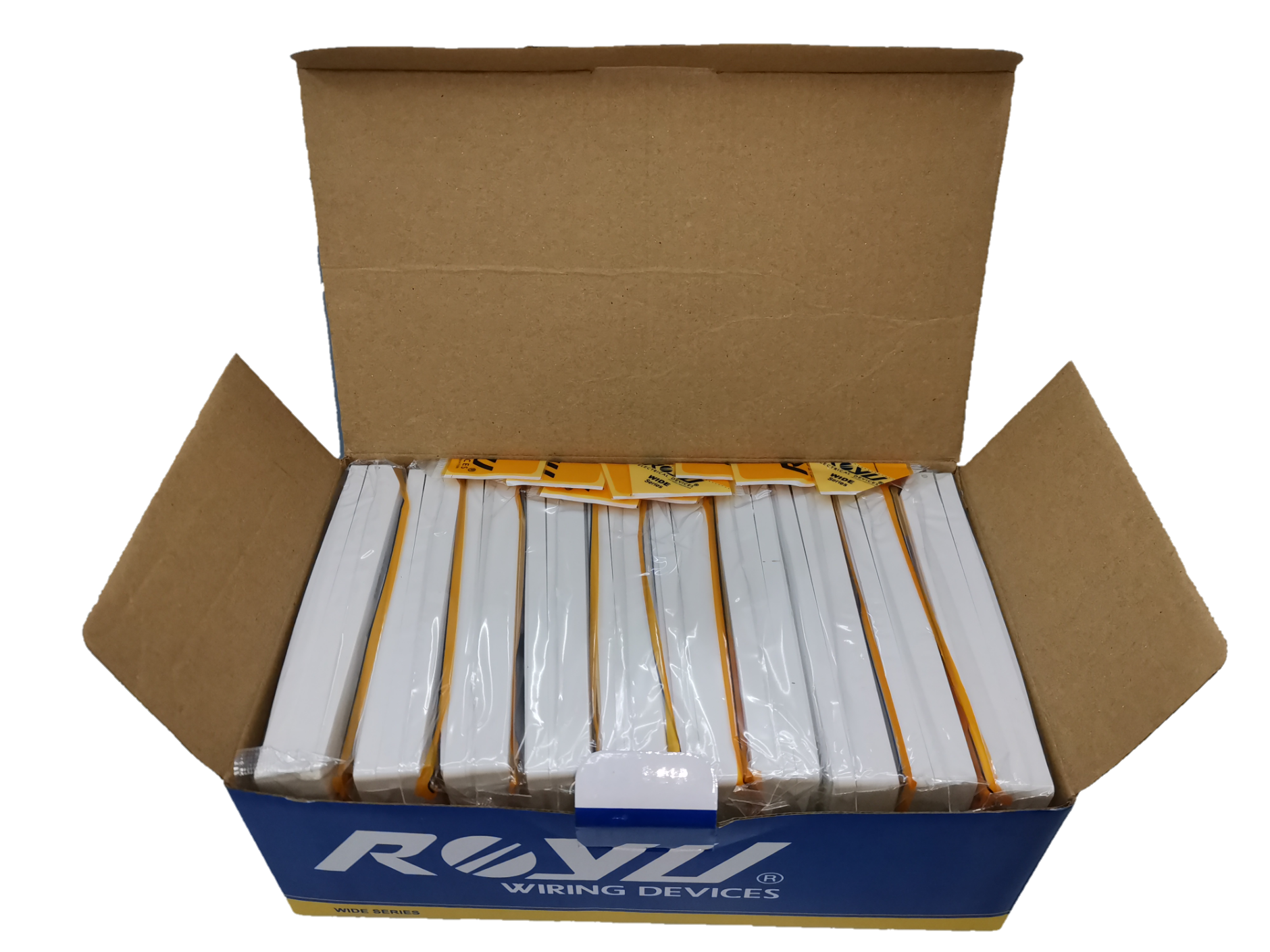 Box of Royu Weatherproof Plate Cover packaging for power points switches and plugs