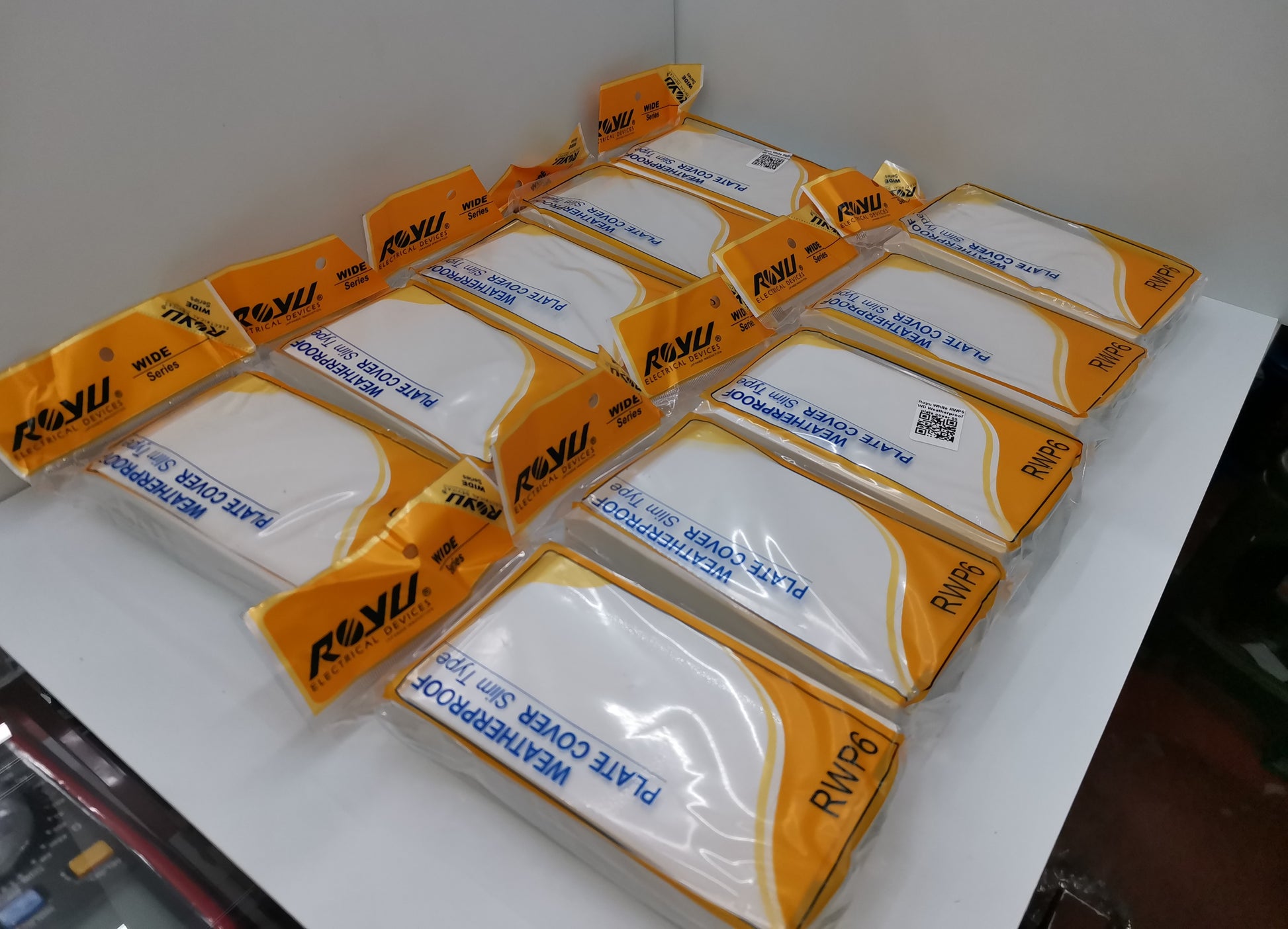 Packaged Royu Weatherproof Plate Cover for power points and switches protection