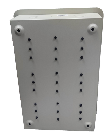 Royu Panel Board 5x5 10 Holes for 2 Pole Plug in white electrical circuit board with multiple hole slots