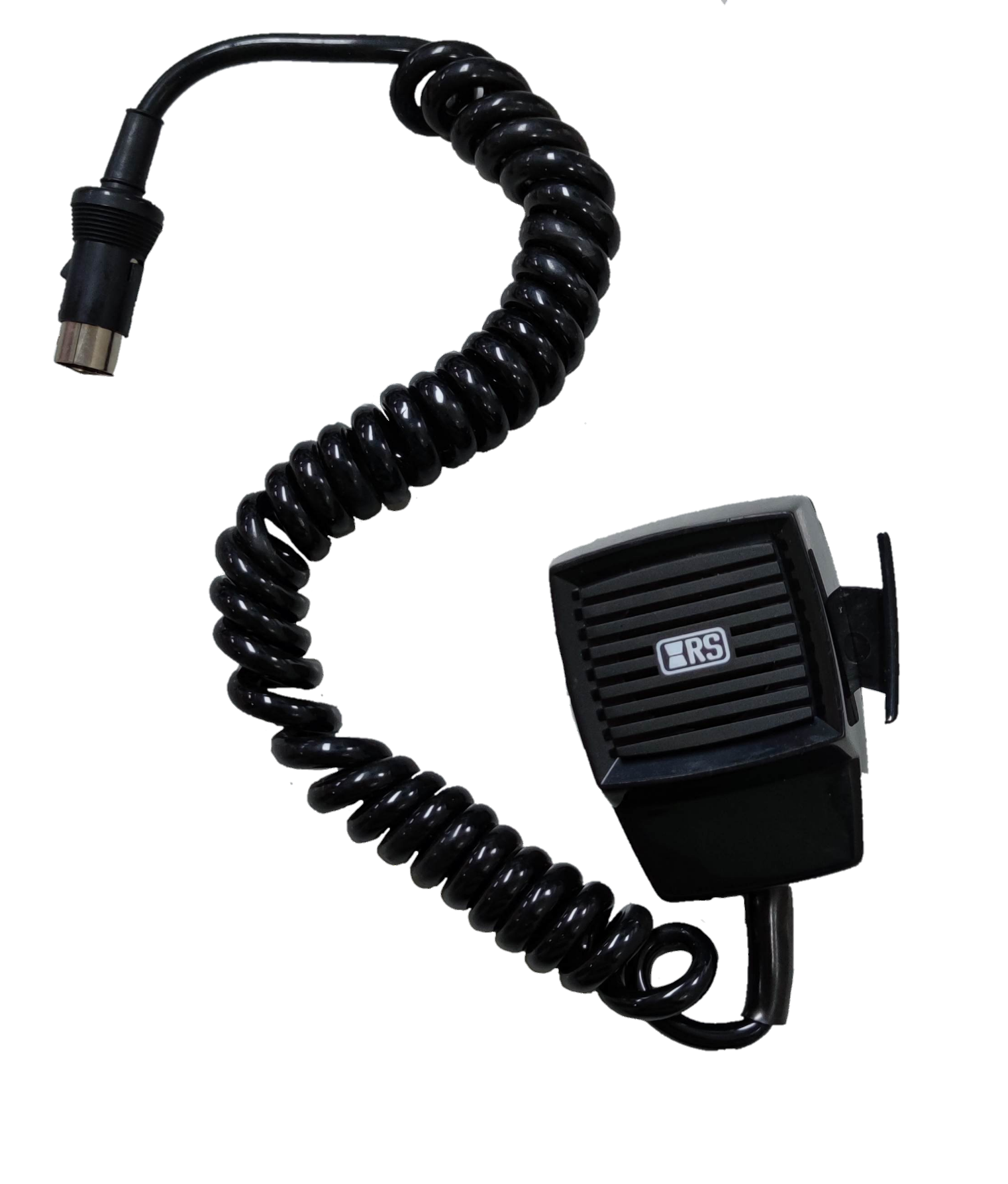 5 pin push to talk microphone with coiled cable for clear audio communication